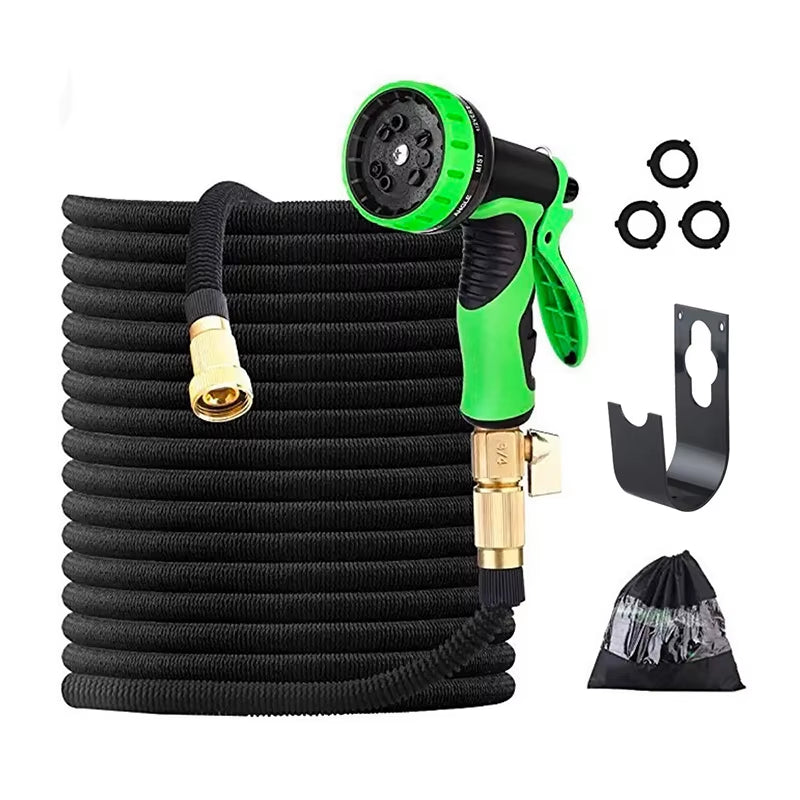 50/100Ft Garden Water Hose Expandable Metal Connector High Pressure TPE Reel Magic Water Pipes for Garden Hose Farm Irrigation