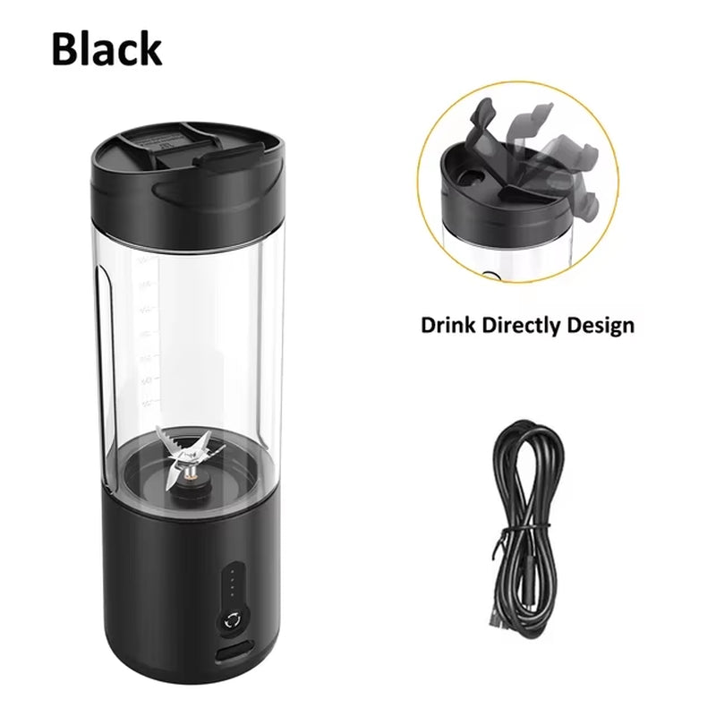Mini Portable Blender Fruit Juicer Smoothie Orange Fresh Juice Blender Multifunction Rechargeable Portable Bottle Mixer
