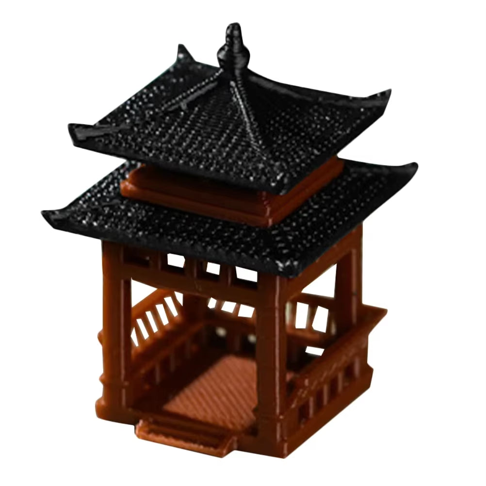 Pavilion Small Ornaments Zen Garden Metal Fish Tank Fish Tank Fish Tank Decorationsations Miniature Figurine Bonsai Pagoda