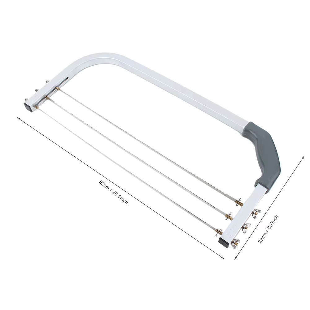 Adjustable Cake Leveler Stainless Steel Cake Cut Slicer 3Blades Cut Saw DIY Butter Bread Divider Pastry Knife Baking Supplies