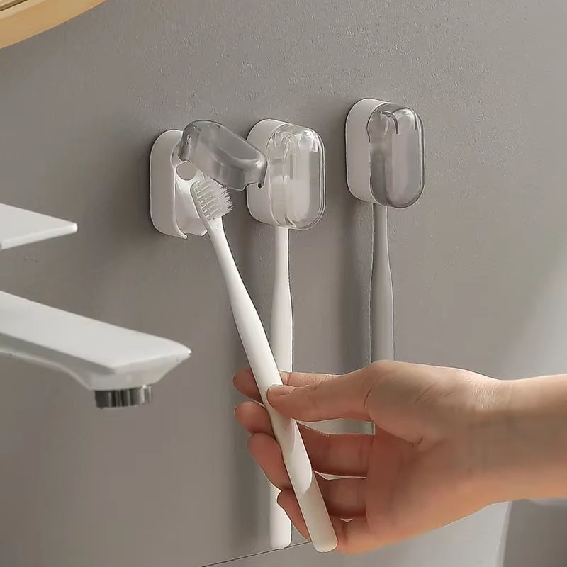 Toothbrush Holder Dust-Free Innovative Essential for Home Dustproof Toothbrush Holder Stylish Design Feature Wall-Mounted