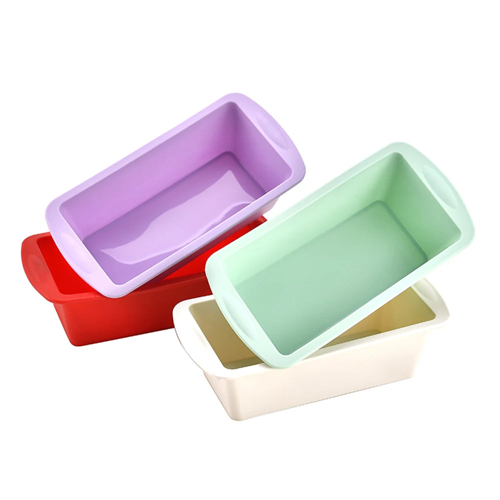 1/4Pcs Household Rectangular Silicone Mold Candy Toast Mould Easter Bread DIY Kitchen Supplies Cake Bakeware Pan Baking Tools