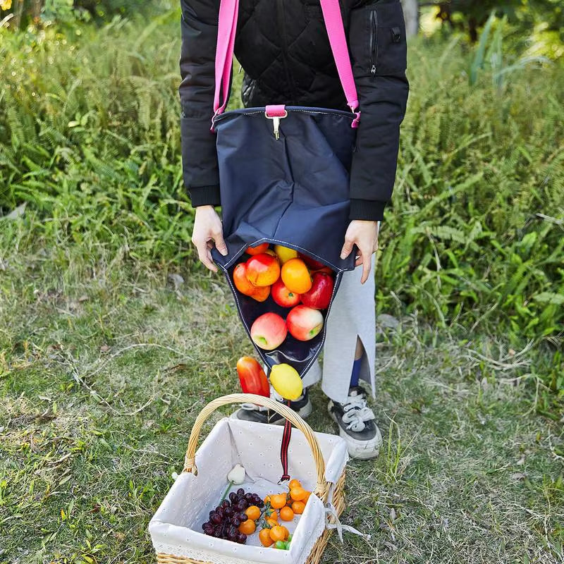 Fruit Picking Bag Vegetable Harvest Apples Berry Garden Picking Bag Fruit Picking Storage Apron Pouch for Outdoor Orchard Farm