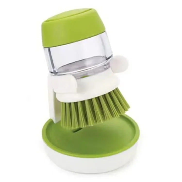 Dishwashing Brush Soap Dispenser Household Kitchen Cleaning Brush with Holder Hot Sale