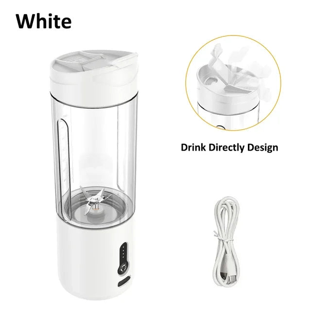 Mini Portable Blender Fruit Juicer Smoothie Orange Fresh Juice Blender Multifunction Rechargeable Portable Bottle Mixer