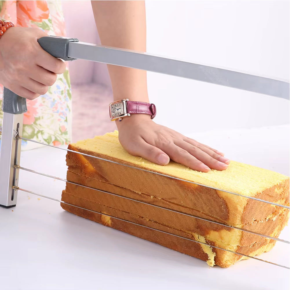Adjustable Cake Leveler Stainless Steel Cake Cut Slicer 3Blades Cut Saw DIY Butter Bread Divider Pastry Knife Baking Supplies